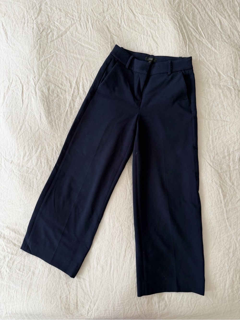 J.Crew Sydney Wide-Leg Trousers – Navy